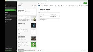 Create amp Edit Tables using Evernote for desktop [upl. by Alyose]