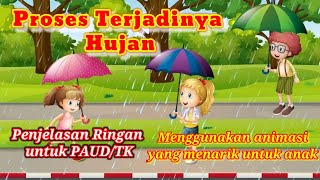 Proses Terjadinya Hujan untuk anak PAUDTK dan SD Gejala Alam [upl. by Enilrahc180]