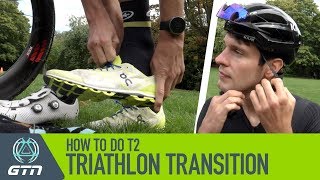 Bike To Run Triathlon Transition For Beginners  How To Do A T2 Transition [upl. by Enutrof]