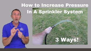 3 Ways to Increase Pressure in an Irrigation System [upl. by Lered]