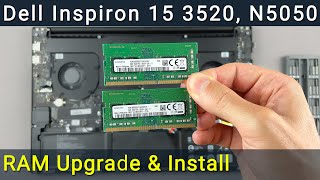 Dell Inspiron 15 3520 N5050 RAM Upgrade amp Install StepbyStep DIY Guide [upl. by Erlin166]