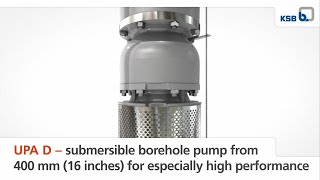 UPAD – submersible borehole pump for especially high performance [upl. by Nirel]