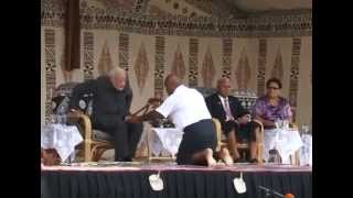 PM Modi gets a Traditional Fijian Yaqona Welcome in Fiji [upl. by Juliane]