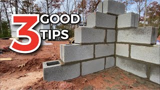 3 Great Tips for Blockwork  Build A Foundation [upl. by Hsiri]