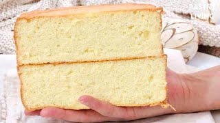 FLUFFY Vanilla Sponge Cake Recipe  The BEST Genoise Sponge Cake [upl. by Matty]