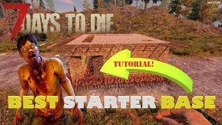 7 Days to Die  Starter Horde Base  Best Easy Build Tutorial [upl. by Solhcin121]