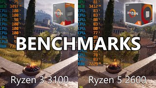 Ryzen 3 3100 vs Ryzen 5 2600 or 1600 AF [upl. by Thaddus]