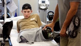 US soldier recovers after losing all four limbs [upl. by Kip638]