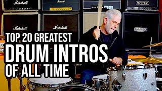 TOP 20 DRUM INTROS OF ALL TIME [upl. by Allenaj422]