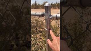 Chain Link Fence Installation How To  Part 4  Final Step Hanging the Chain Link [upl. by Aroon]