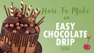 Chocolate Drip Cake Tutorial  How To  Cherry School [upl. by Novyad]