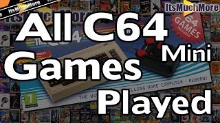 The C64 Mini  All 64 Games Played Commodore 64 [upl. by Zashin]