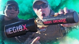 How to Use a Tactical Smoke Grenade EG18X [upl. by Jourdan]