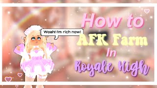 How to AFK Farm In Royale High  Sunshine Wonder [upl. by Asyl774]