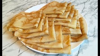 Простые Блины Без Заморочек Быстро и Вкусно  Блины На Молоке  Pancakes Recipe Crepes [upl. by Ttocserp940]