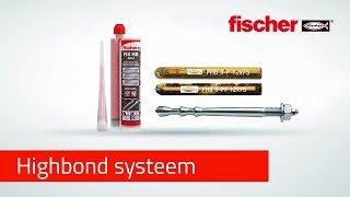 Chemisch anker fischer HighBond ankersysteem [upl. by Mcclees]