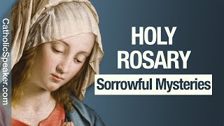 HOLY ROSARY  Sorrowful Mysteries Tuesday amp Friday Catholic [upl. by Ahsetel]