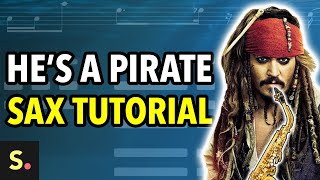 Pirates of the Caribbean Sax Tutorial  Saxplained [upl. by Anirpas]