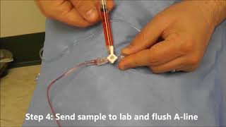 How to Draw Labs from an Arterial Line [upl. by Oibaf800]