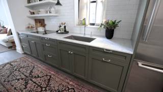 Interior Design — Narrow amp Timeless Rowhouse Kitchen Design Makeover [upl. by Aleunamme293]