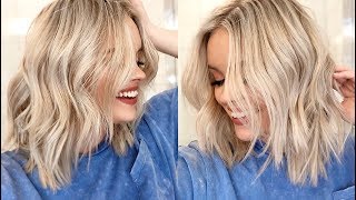 HOW TO EASY WAVES TUTORIAL  Short to Medium Length Hair [upl. by Dlopoel930]