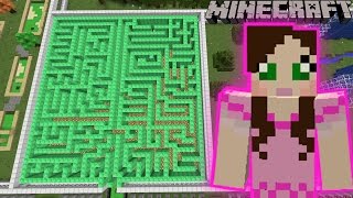 Minecraft THE EMERALD MAZE  MINE PARK  Custom Map 2 [upl. by Thisbee]