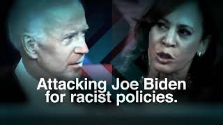 WATCH Trump drops quotPhonyquot antiKamala Harris ad minutes after her selection as Joe Biden VP choice [upl. by Anyek]