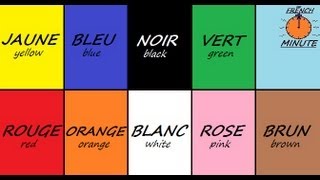 Learn French with Jublie2  French Colors The French Minute [upl. by Arerrac]