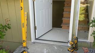 Jeld Wen Front Door Installation  Really crappy products and craftsmanship PART 1 [upl. by Tymon]