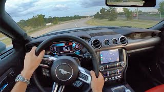 2020 Ford Mustang GT Convertible Performance Pack 6MT  POV Review [upl. by Keppel]