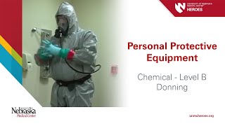 PPE Chemical Level B  Donning [upl. by Jaunita]