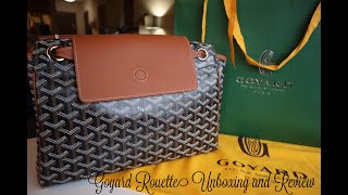 Goyard Rouette Bag Unboxing and Review [upl. by Dahij]