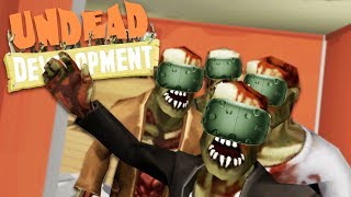 Epic Base Building and Zombie Horde Defense  Undead Development VR Gameplay  HTC Vive VR [upl. by Skardol]