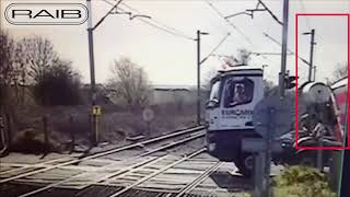 Near miss at Mucking AHB level crossing [upl. by Primrosa333]