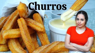 How to make DELICIOUS HOMEMADE CHURROS  Easy churro recipe [upl. by Chandless]