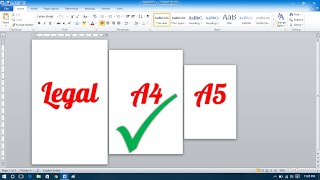 How to Make Different Page Sizes in Microsoft Word [upl. by Milli]