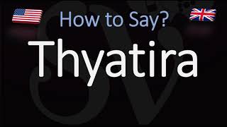 How to Pronounce Thyatira CORRECTLY [upl. by Ahterod]