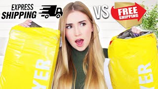 Testing EXPRESS SHIPPING VS FREE SHIPPING From Different Brands [upl. by Frederiksen]