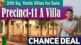 CHANCE DEAL PRECINCT 11A VILLA BAHRIA TOWN KARACHI [upl. by Ennayrb]