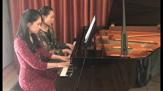 Fauré  Dolly Suite Op 56 Berceuse Piano Duet [upl. by Ralyt]