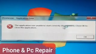 ✅new method👌 google chrome error 0xc0000005 windows 7 [upl. by Malchy]