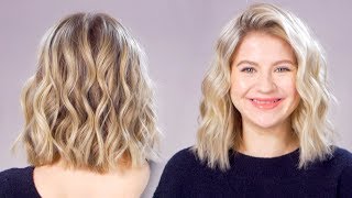 Updated Beachy Waves Short Hair Tutorial [upl. by Olsewski714]