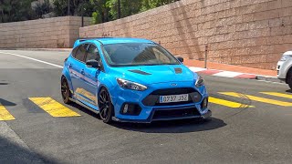 LOUD Ford Focus RS with Custom Exhaust  Revs amp Accelerations [upl. by Aicella657]