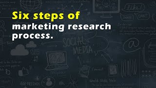 Six steps of marketing research process [upl. by Jody764]