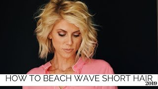 How To Beach Wave Short Hair [upl. by Addis]