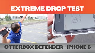 iPhone 6 Extreme Drop Test 40ft  Otterbox Defender [upl. by Ronacin]