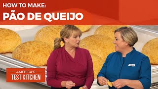 How to Make Pão de Queijo Brazilian Cheese Bread [upl. by Nasas]