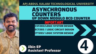 Asynchronous Counter  Up Down and Modulo Counter  CST203 ECT203 EET206  Logic System Design KTU [upl. by Hatfield]