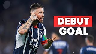 Sergio Ramos First Goal For Monterrey [upl. by Baxy]