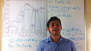 Descripción de Reacciones Invariantes en Diagrama de Fases AlNi [upl. by Ranchod554]